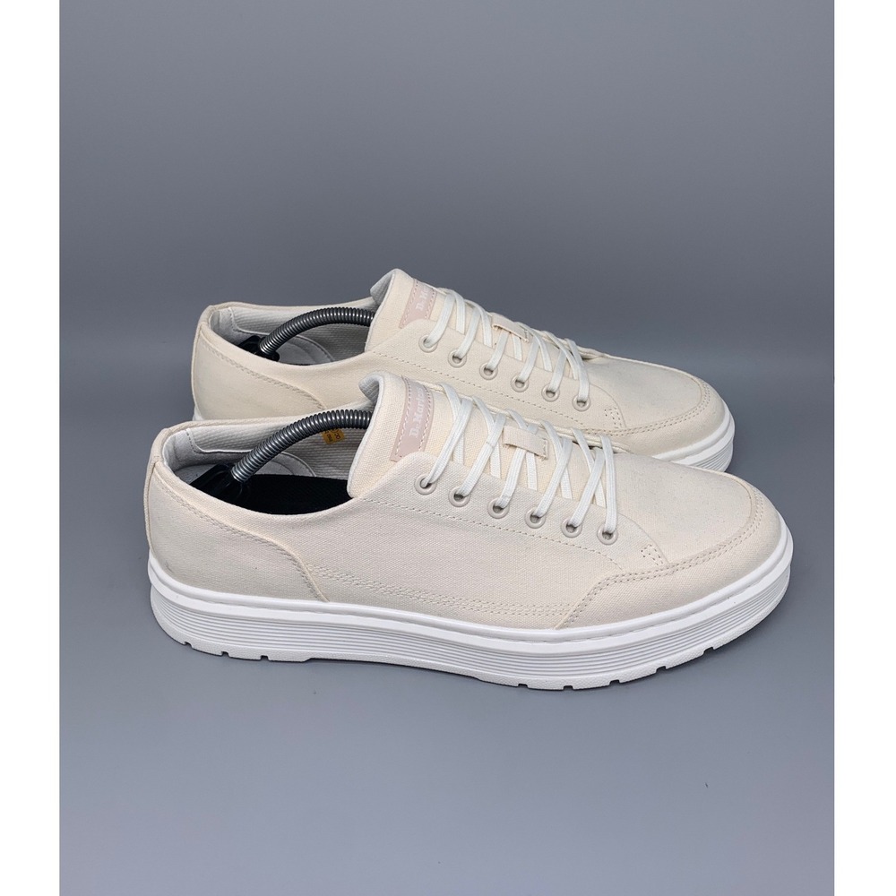 Dr. Martens Brookline 6 Eye‎ Parchment Canvas Shoes NJ004 Men's Sz 12 NEW!